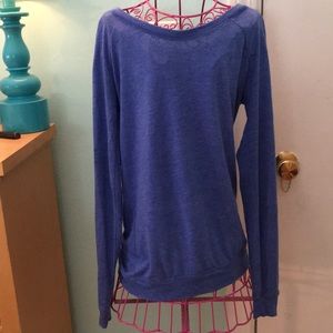 Blue over sized long sleeve